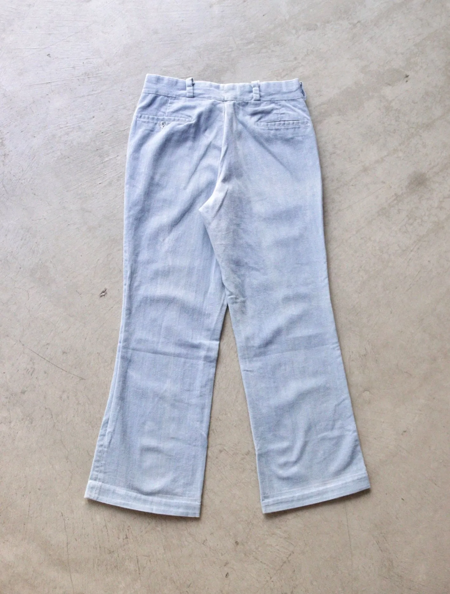 1970S FLARED FADED COTTON PANTS