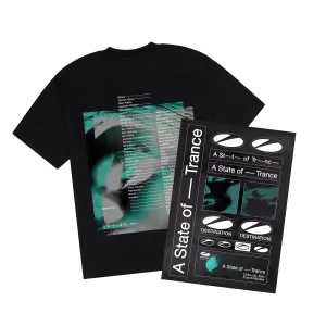 A State of Trance DESTINATION - Line up Tee & Sticker Pack Combi Deal