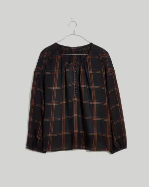Ainslee Wool Gauze Top | True Black