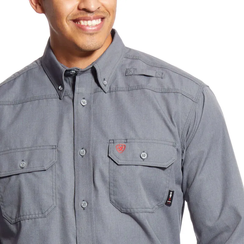 Ariat, FR Featherlight Work Shirt, 10025429, Gunmetal