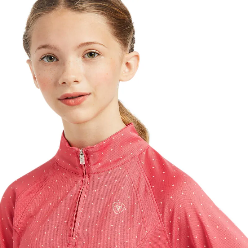 Ariat Kids Sunstopper 2.0 Team 1/4 Zip Baselayer Top