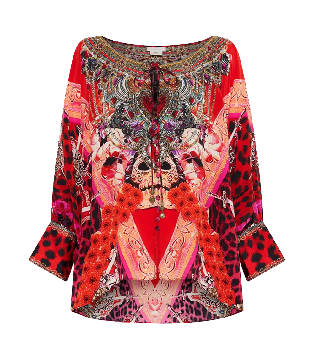 Artesania Mania Buttop Up Top