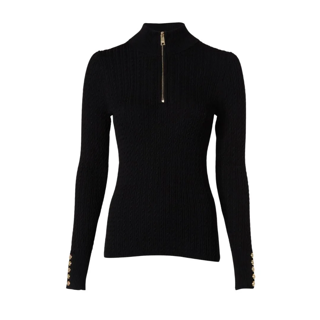 Ava Half Zip Knit
