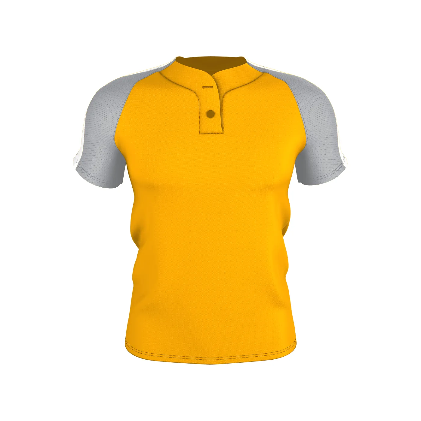 Badger Sport Adult 2 Button Henley Baseball Jersey