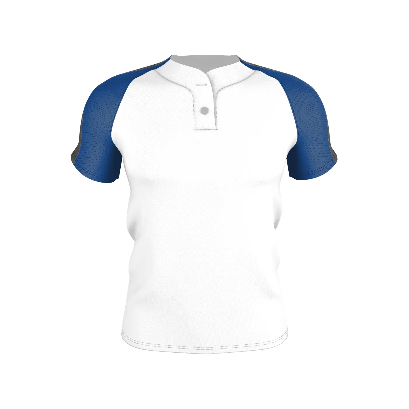 Badger Sport Adult 2 Button Henley Baseball Jersey