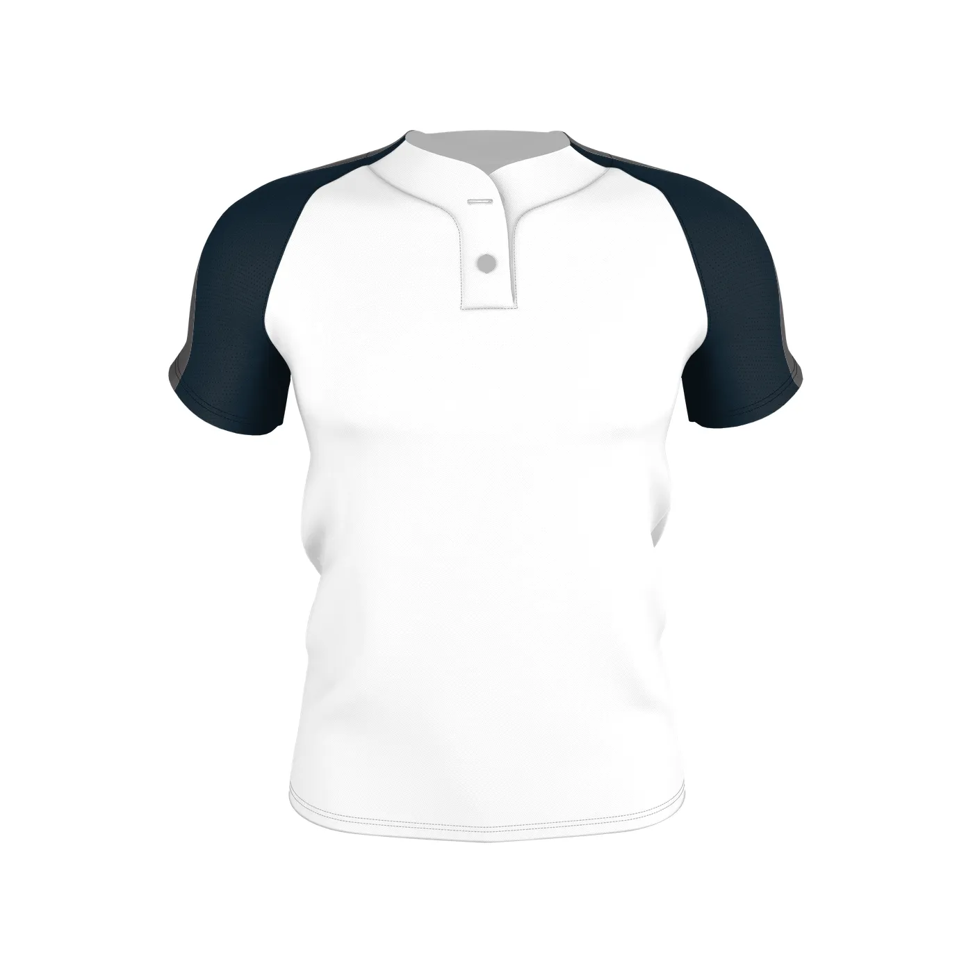 Badger Sport Adult 2 Button Henley Baseball Jersey