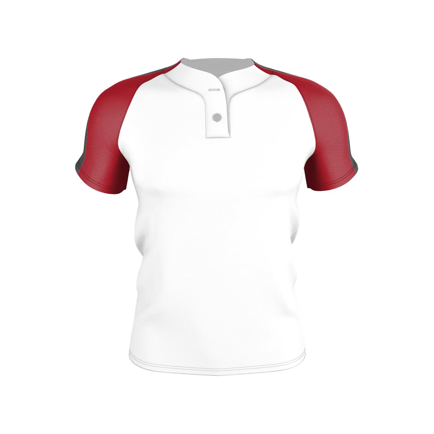 Badger Sport Adult 2 Button Henley Baseball Jersey