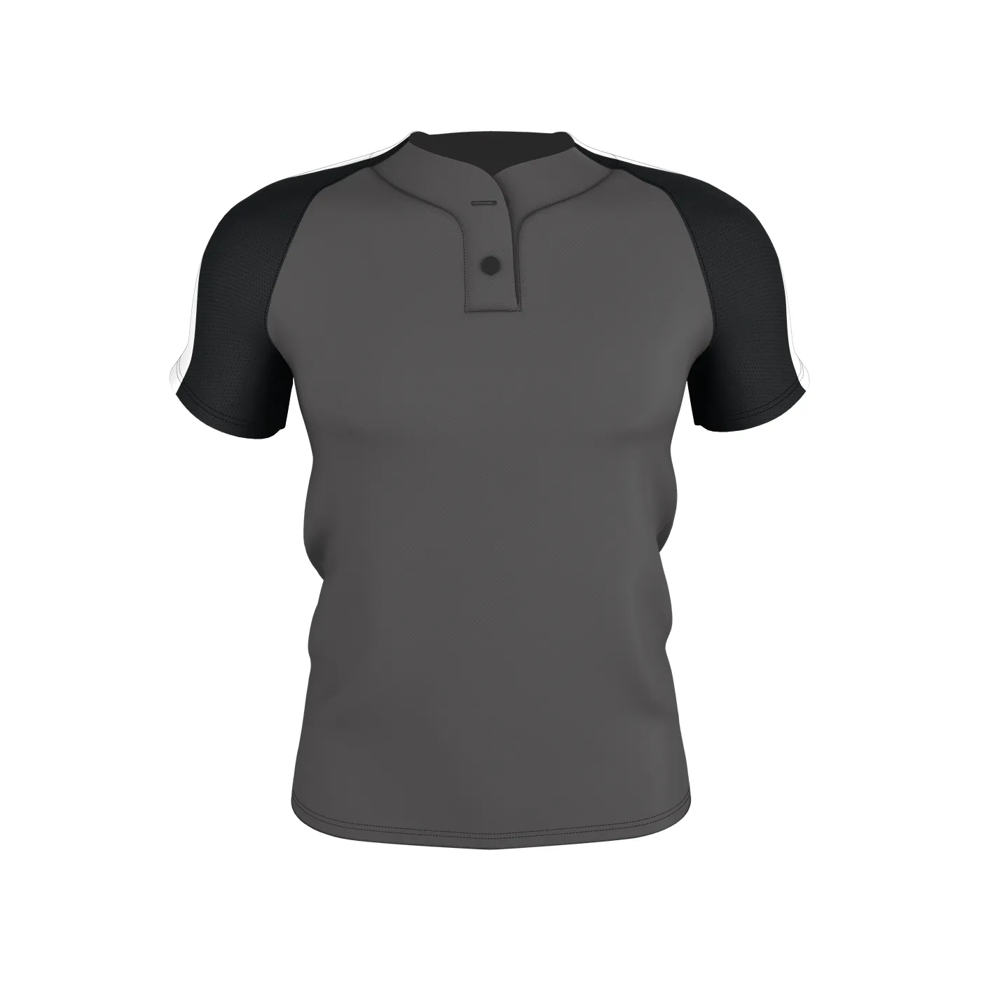 Badger Sport Adult 2 Button Henley Baseball Jersey