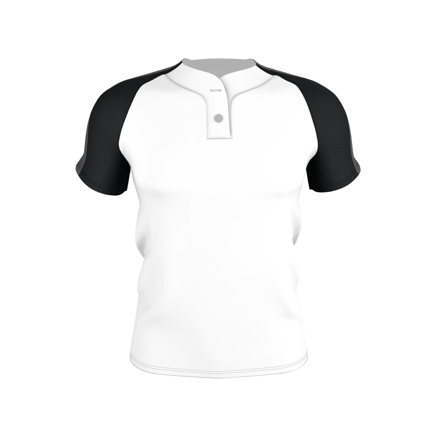 Badger Sport Adult 2 Button Henley Baseball Jersey