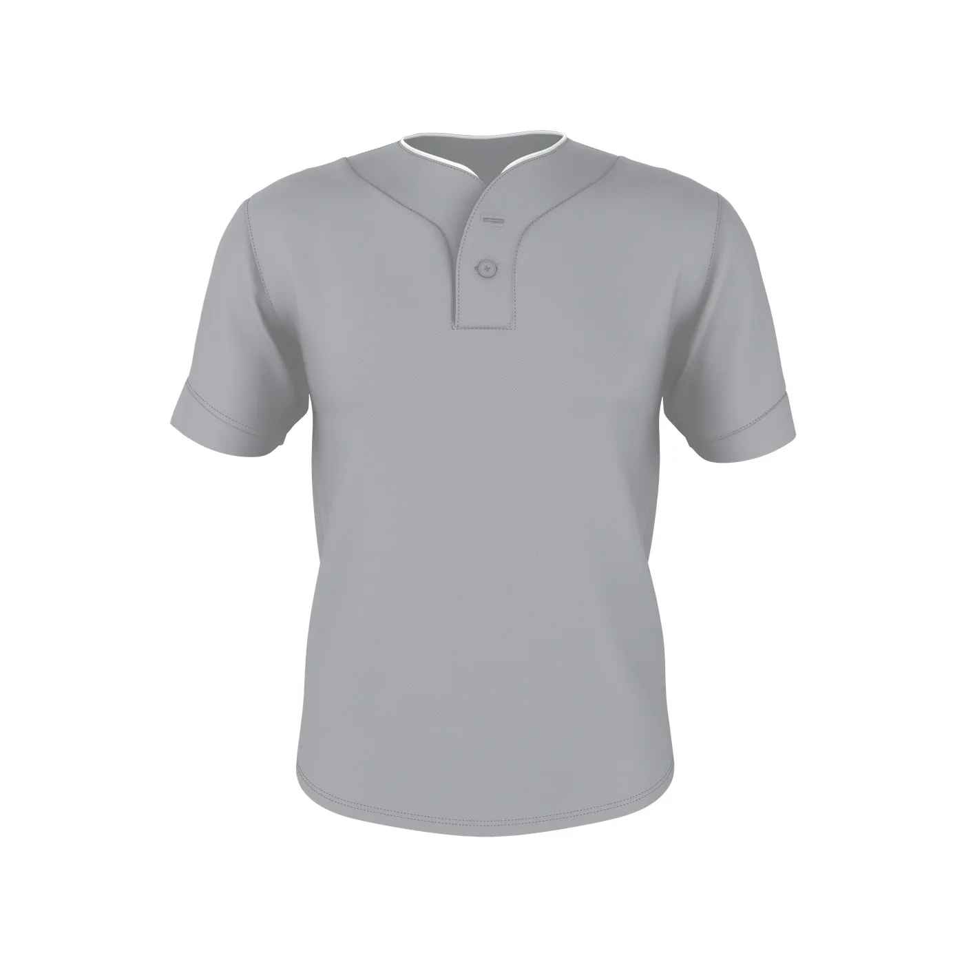 Badger Sport Youth Two Button Mesh Baseball Jersey With Piping