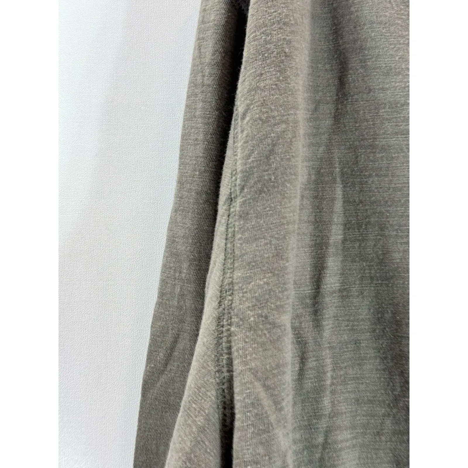 BANANA REPUBLIC Men's Seal Grey Organic Cotton Vintage Henley Shirt SZ L