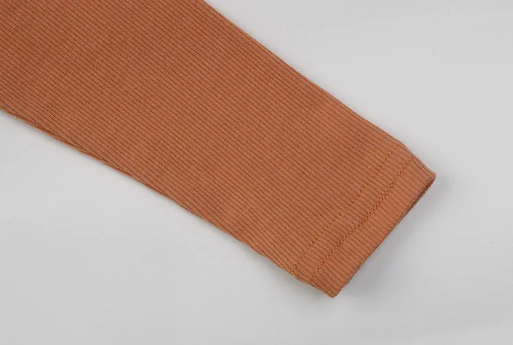 Basic Top|Bottom Set (Cocoa Orange) - Only 4/5