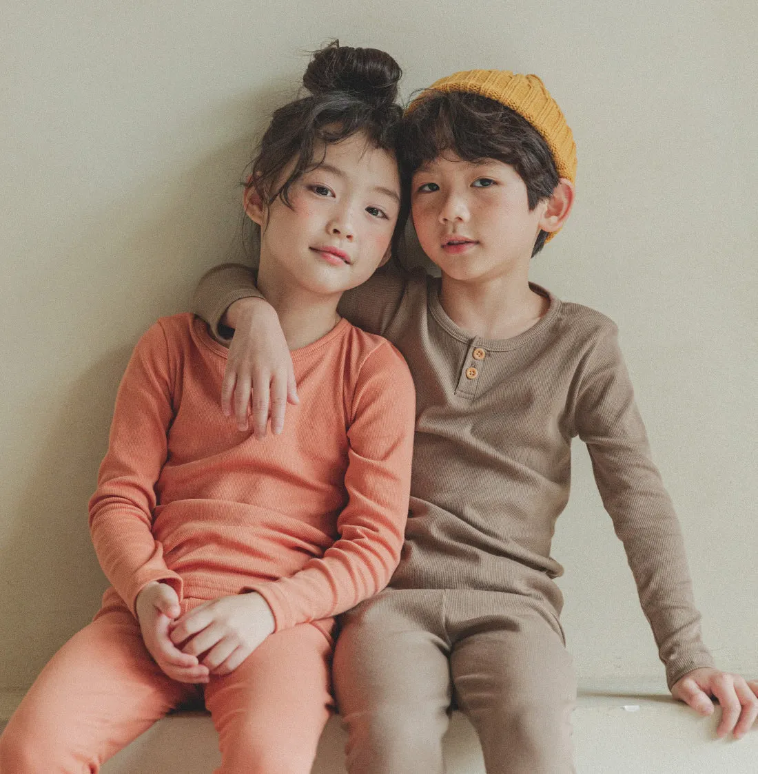 Basic Top|Bottom Set (Cocoa Orange) - Only 4/5
