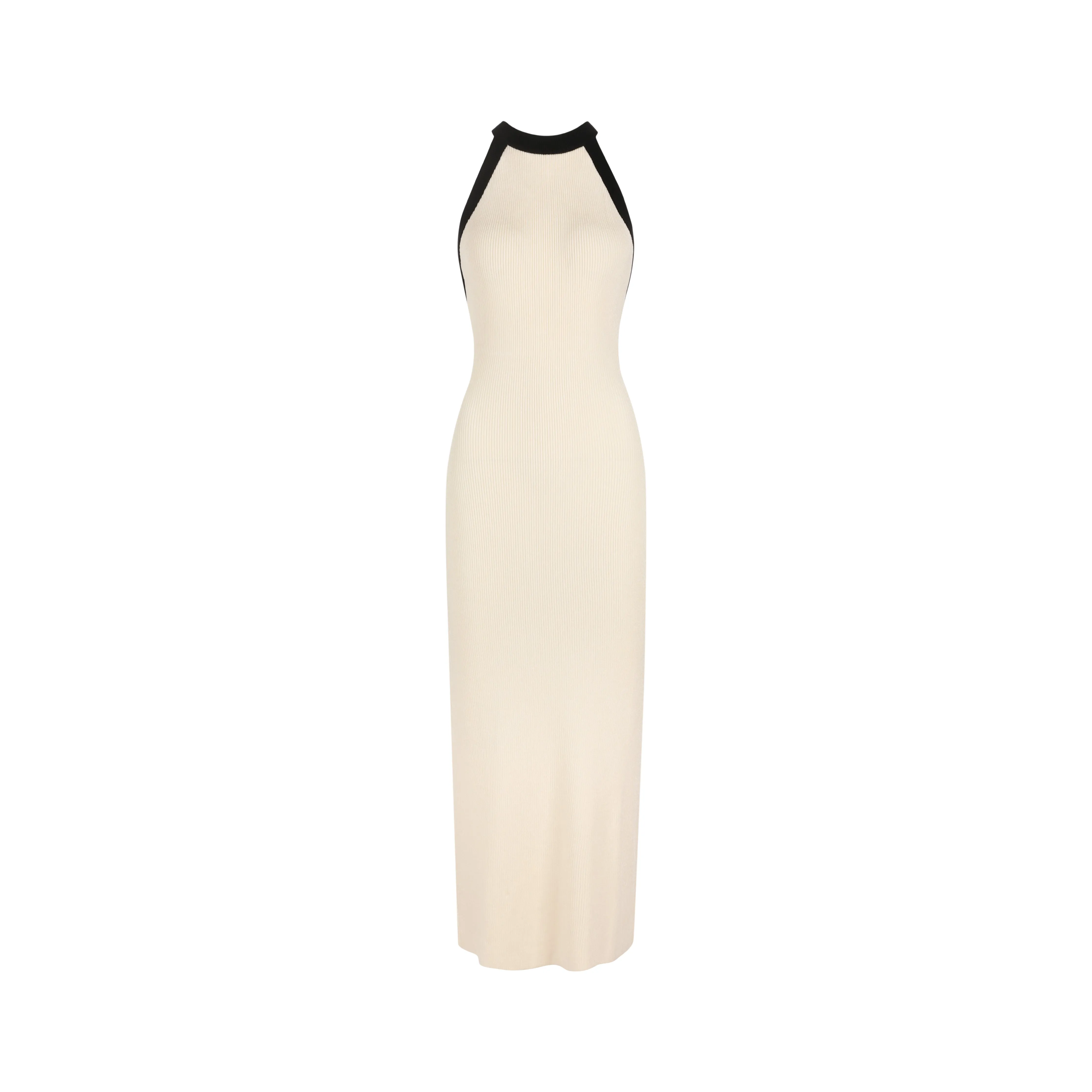 Bea Dress-Black And Cream