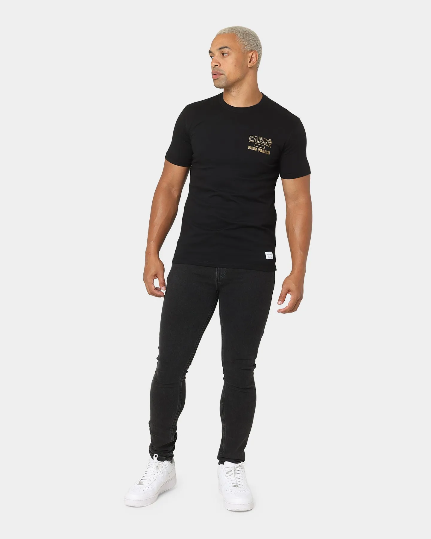 Carre CDG Class Short Sleeve T-Shirt Black/Gold