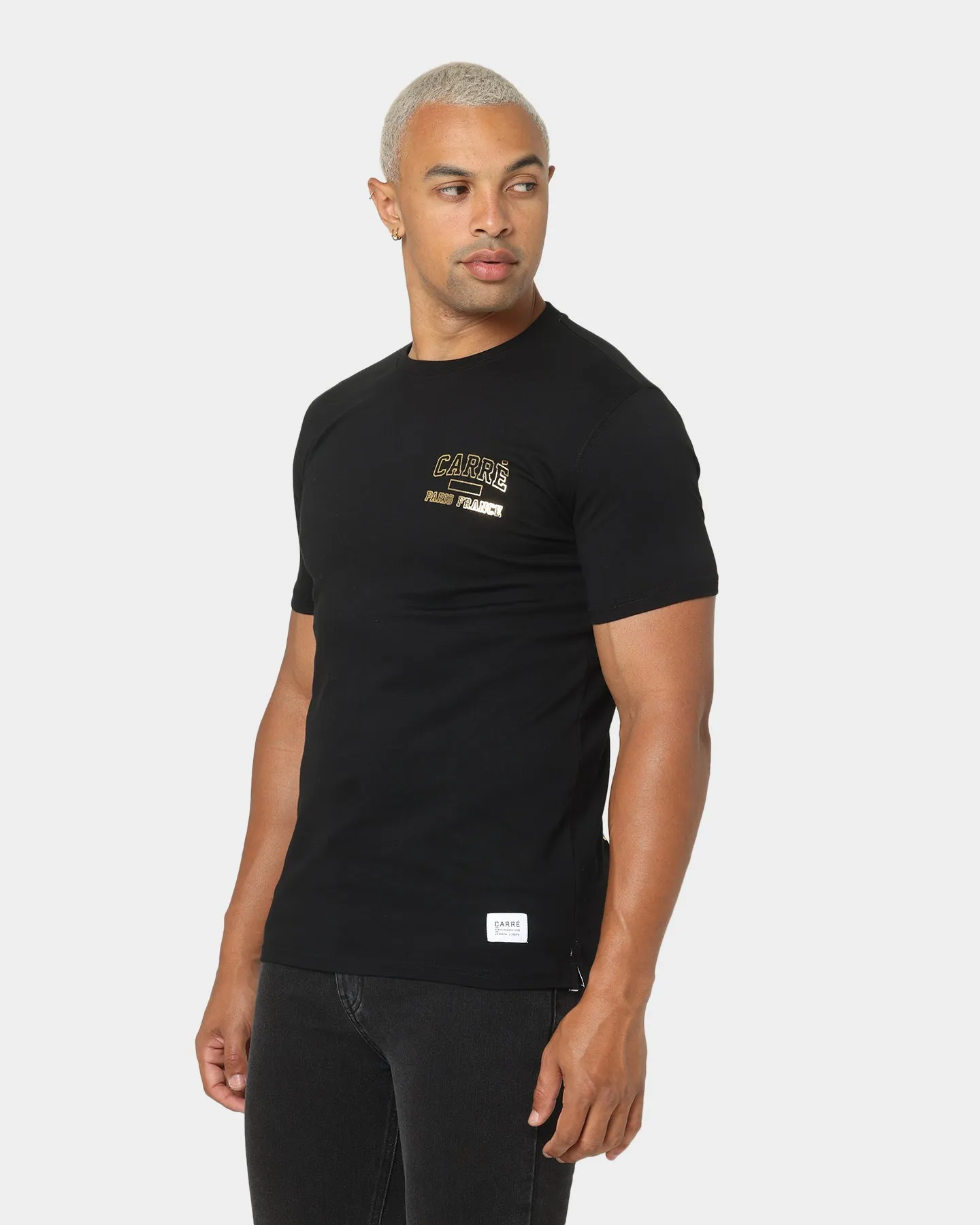 Carre CDG Class Short Sleeve T-Shirt Black/Gold