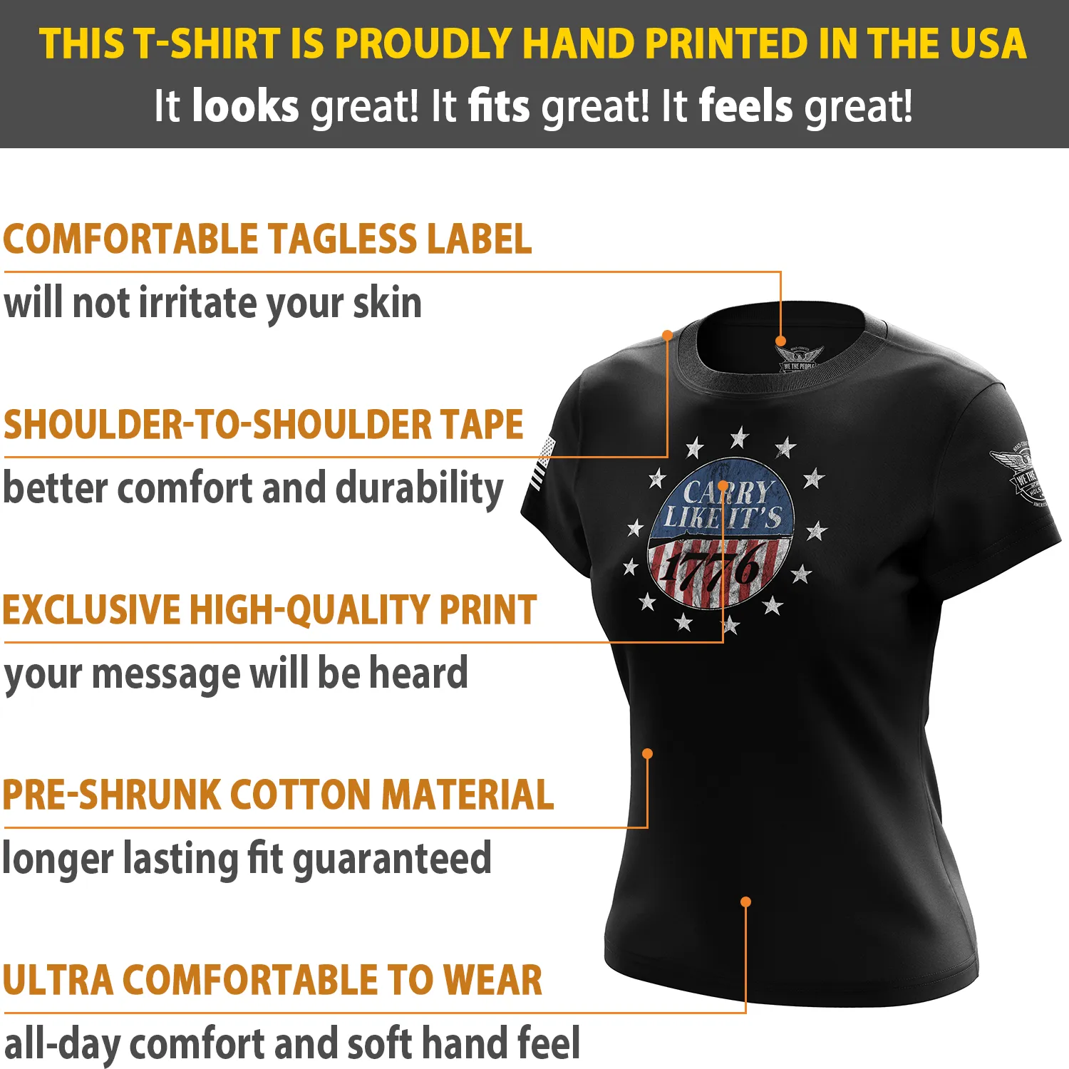 Carry Like It's 1776 Women's Short Sleeve Shirt