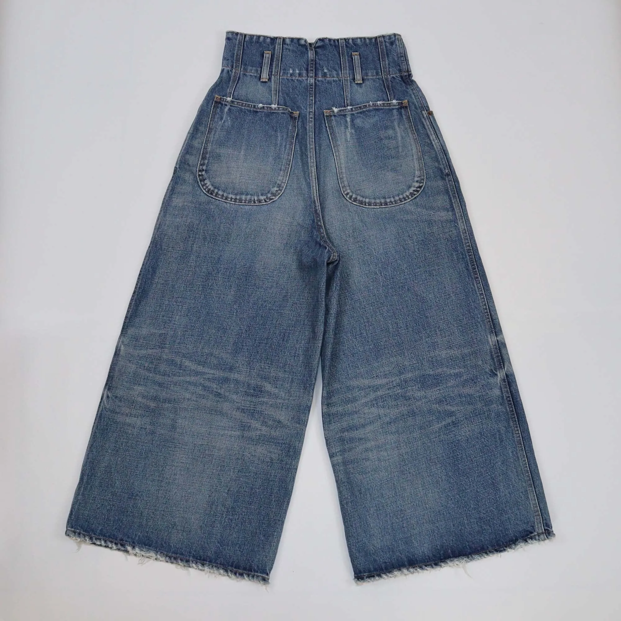 Celine Blue High Waist Wide Leg Pants