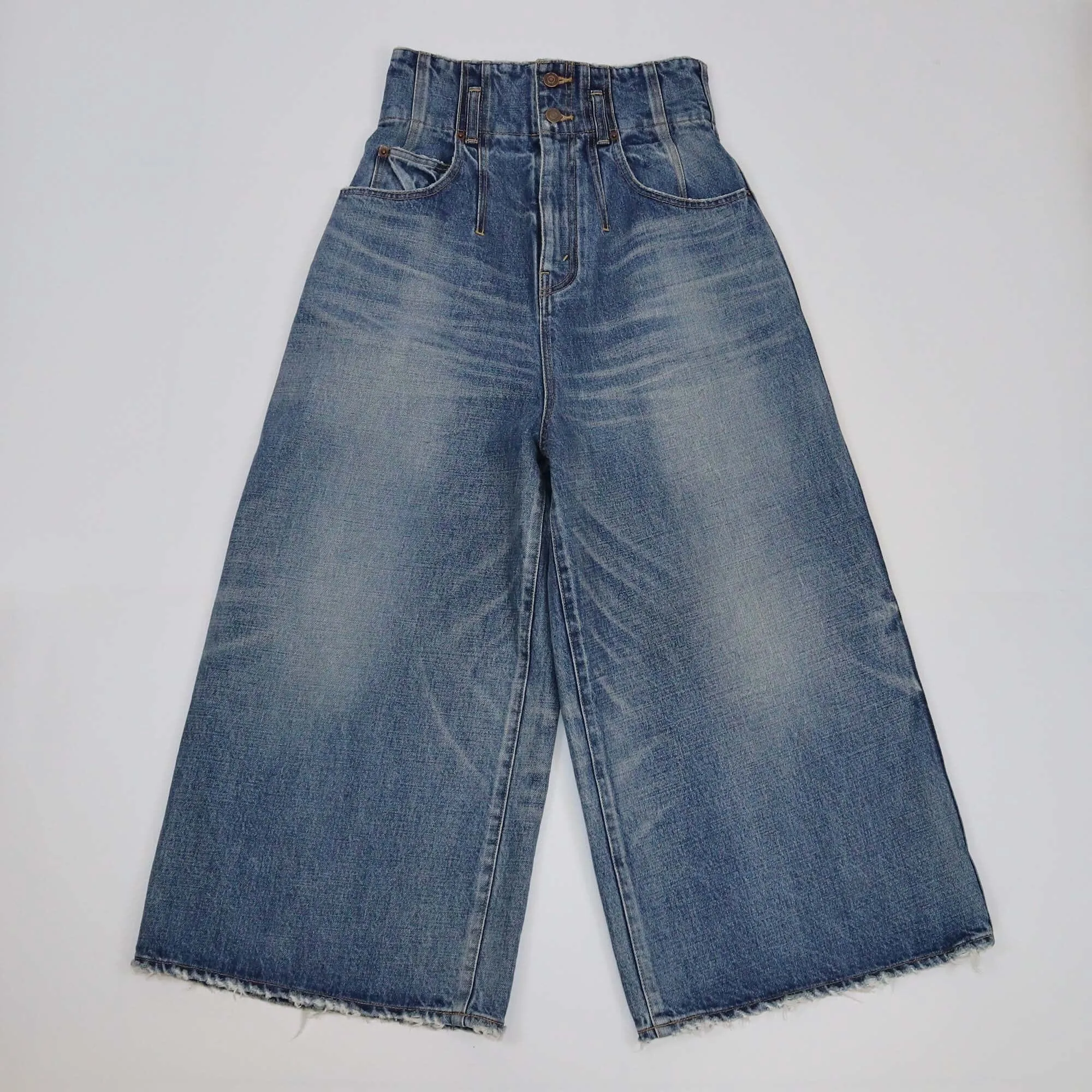Celine Blue High Waist Wide Leg Pants