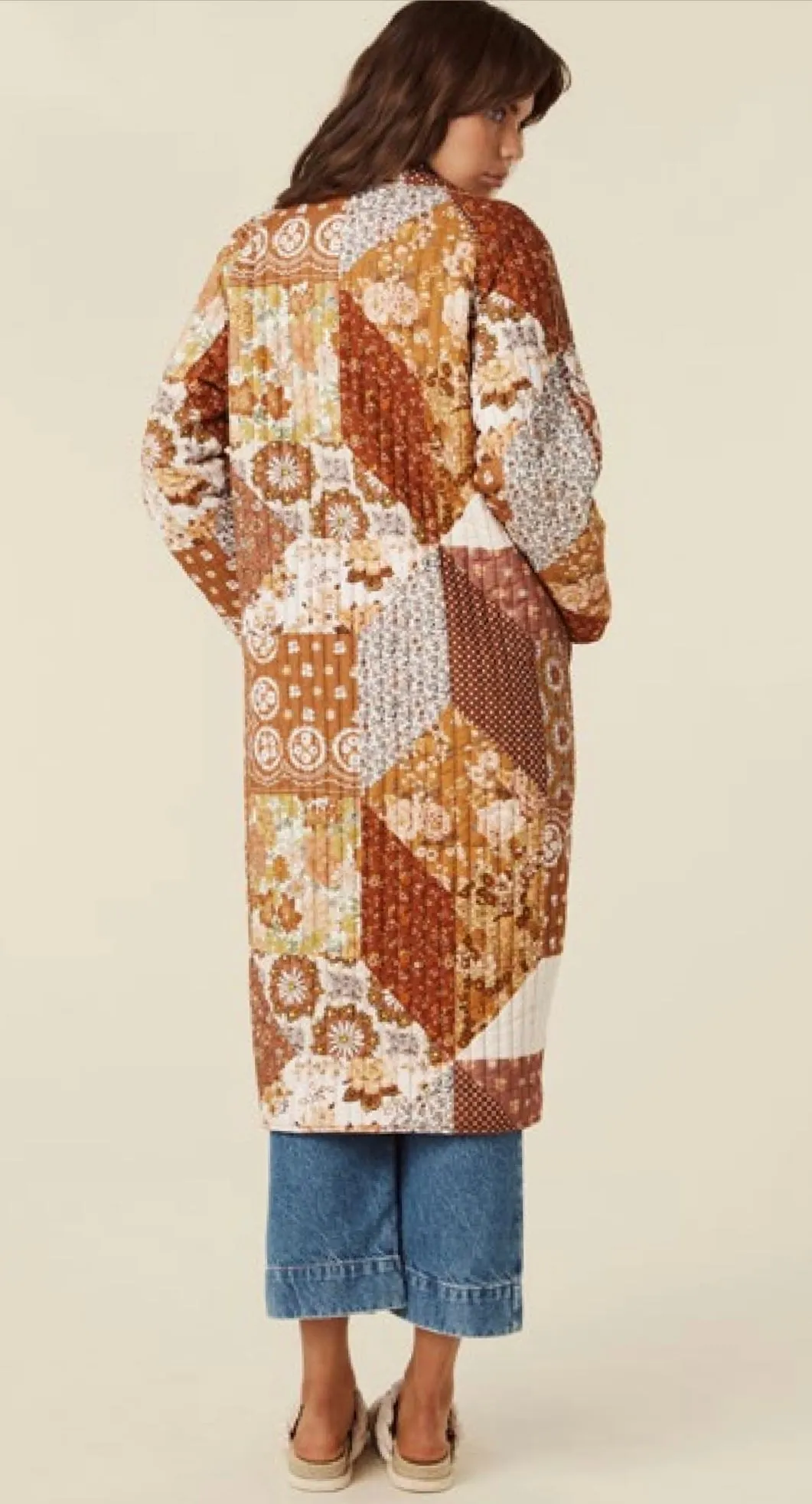 Cha Cha Quilted Jacket-Brown Sugar
