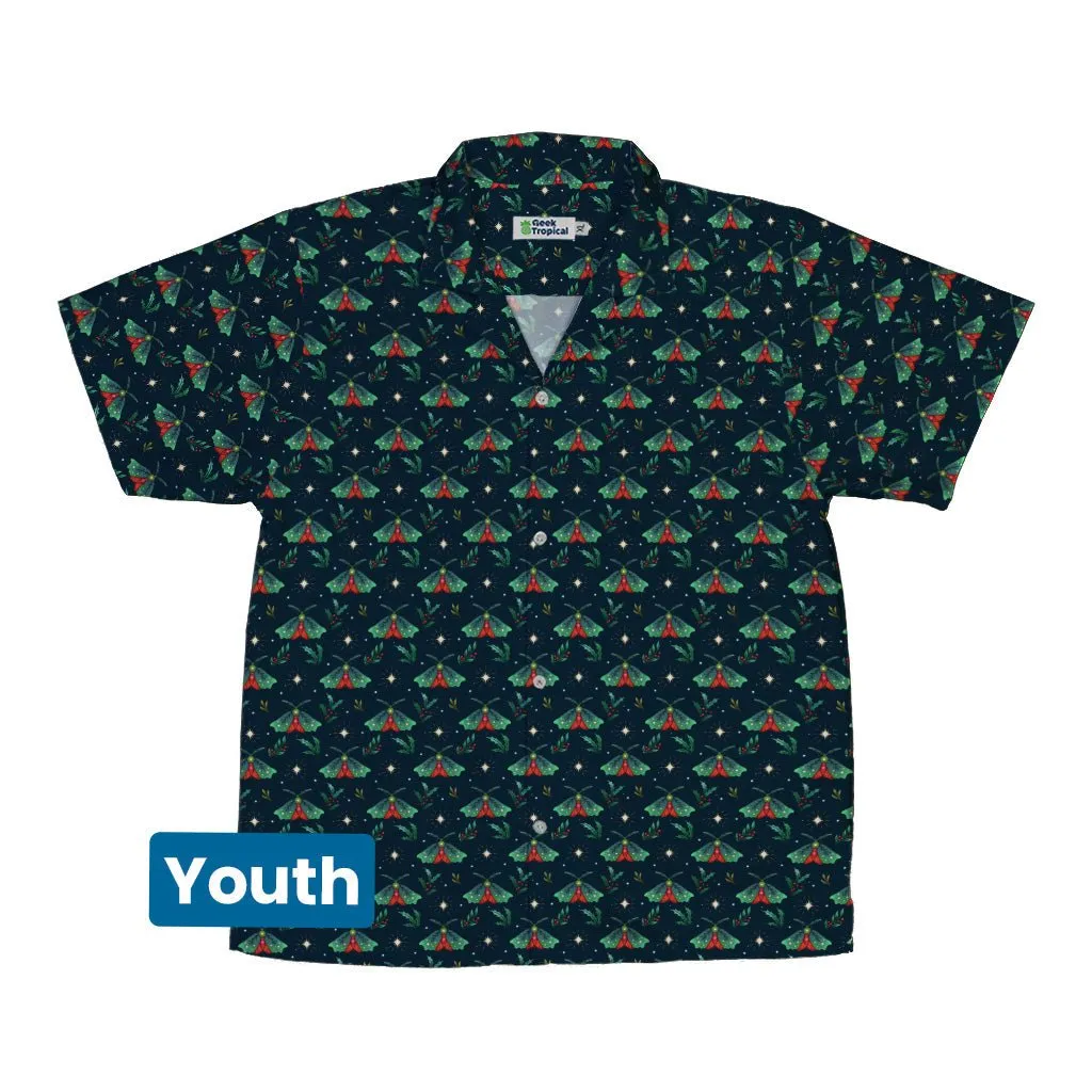 Christmas Moths Youth Hawaiian Shirt