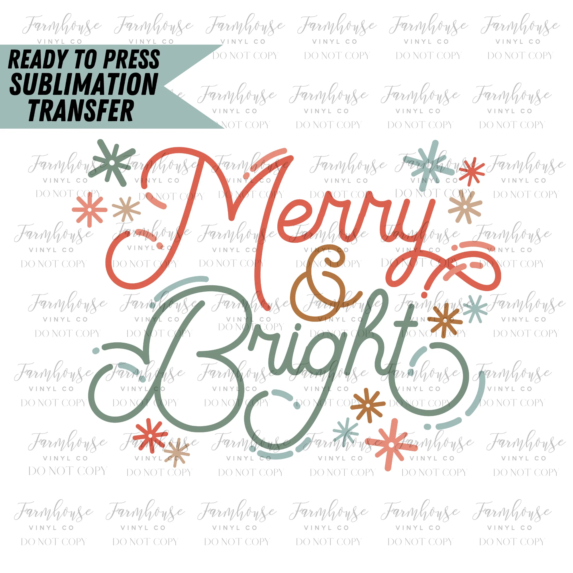 Christmas Sayings Ready to Press Sublimation Transfer