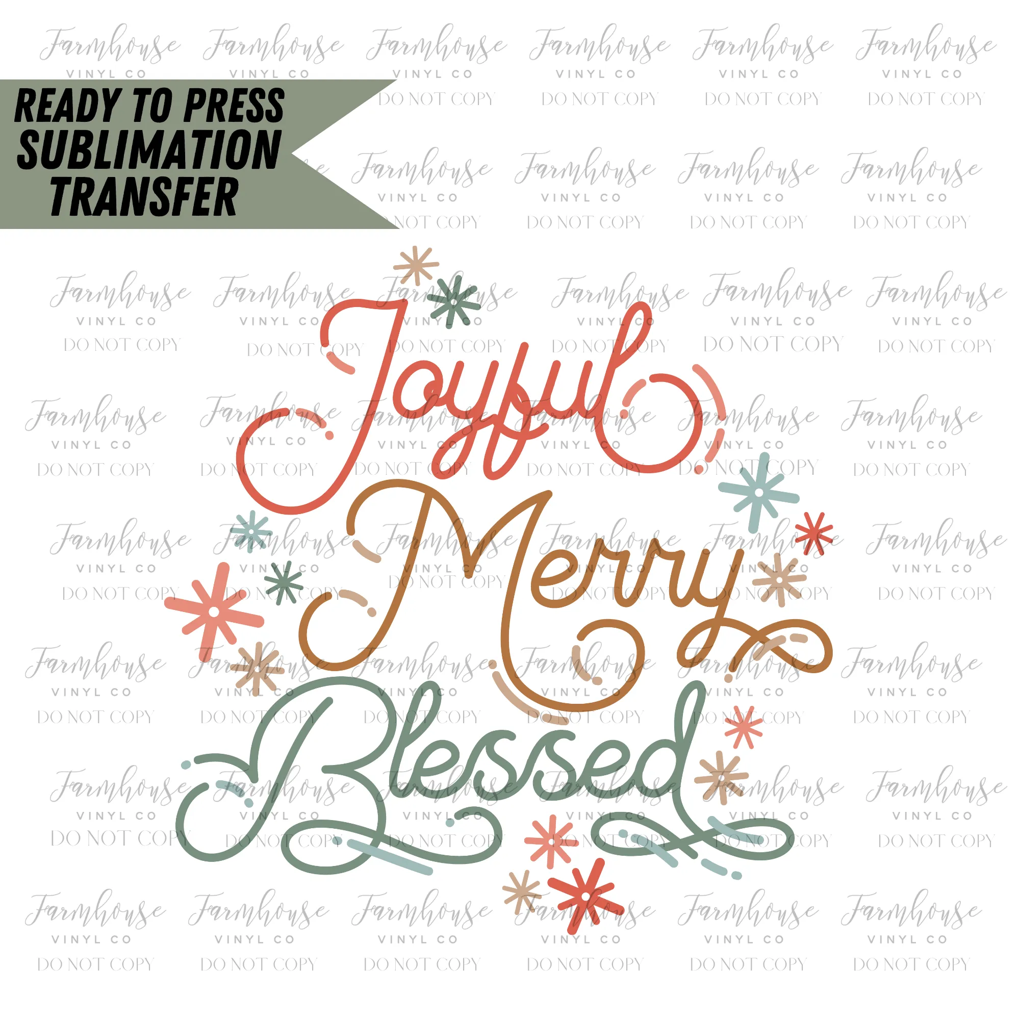 Christmas Sayings Ready to Press Sublimation Transfer