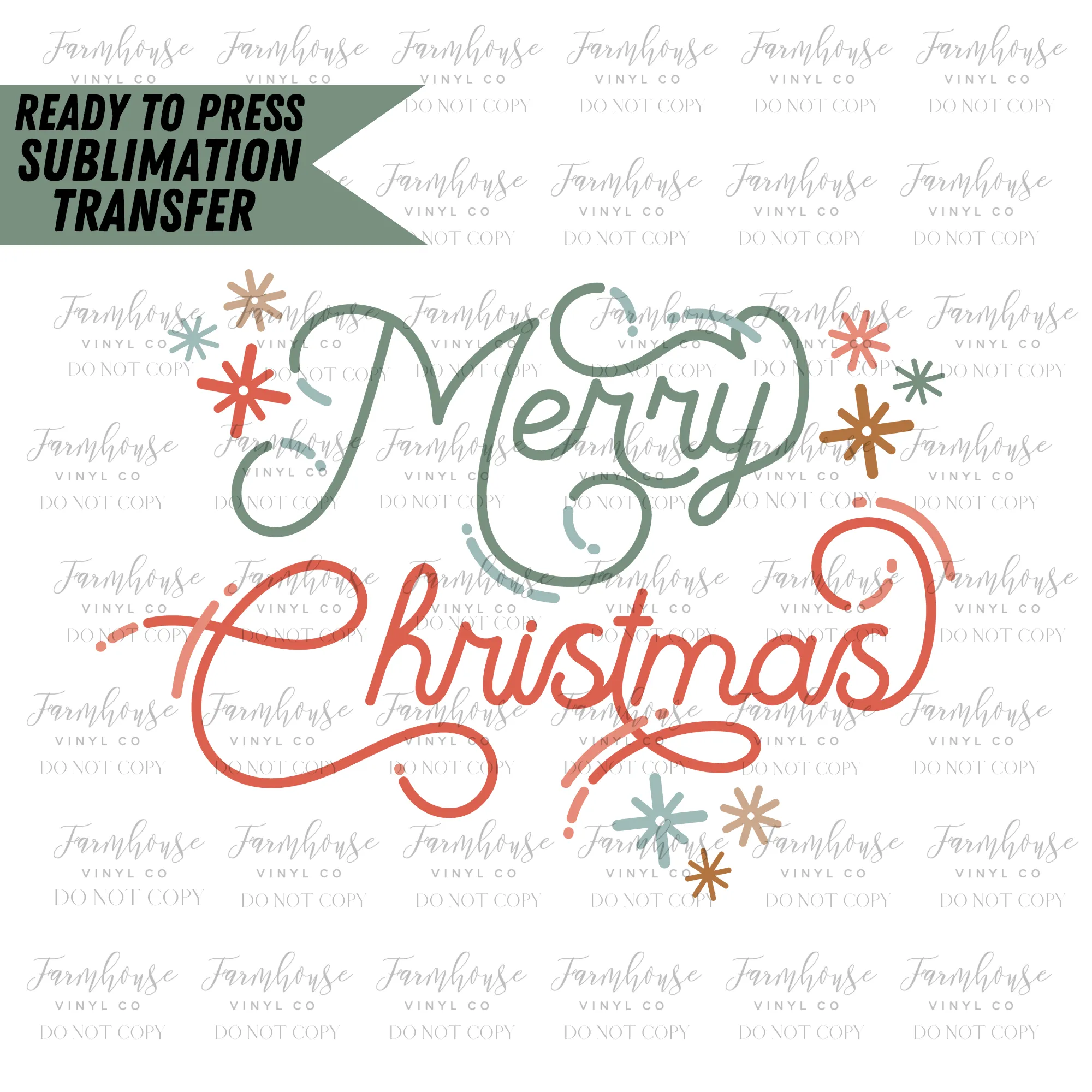 Christmas Sayings Ready to Press Sublimation Transfer