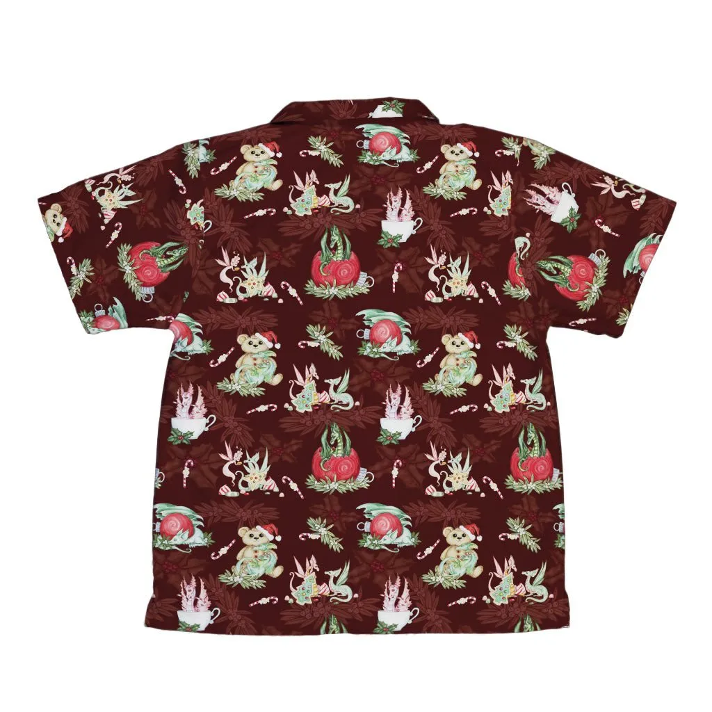 Christmas Time with Dragons Youth Hawaiian Shirt