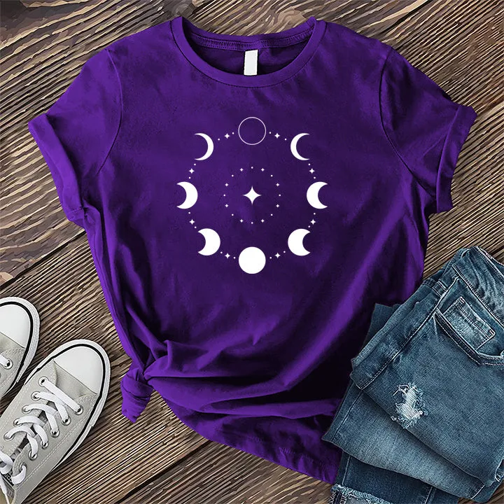 Circular Moon Phase T-shirt