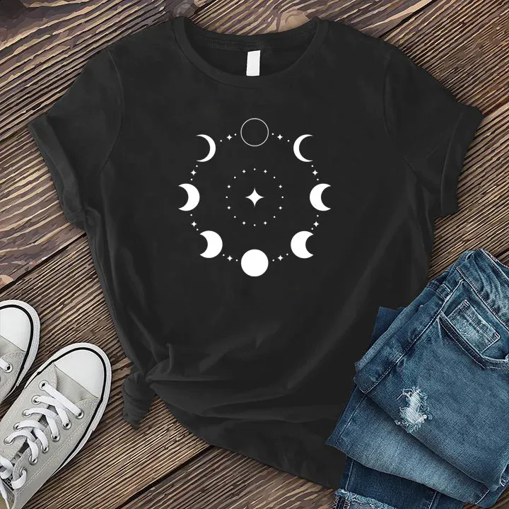 Circular Moon Phase T-shirt