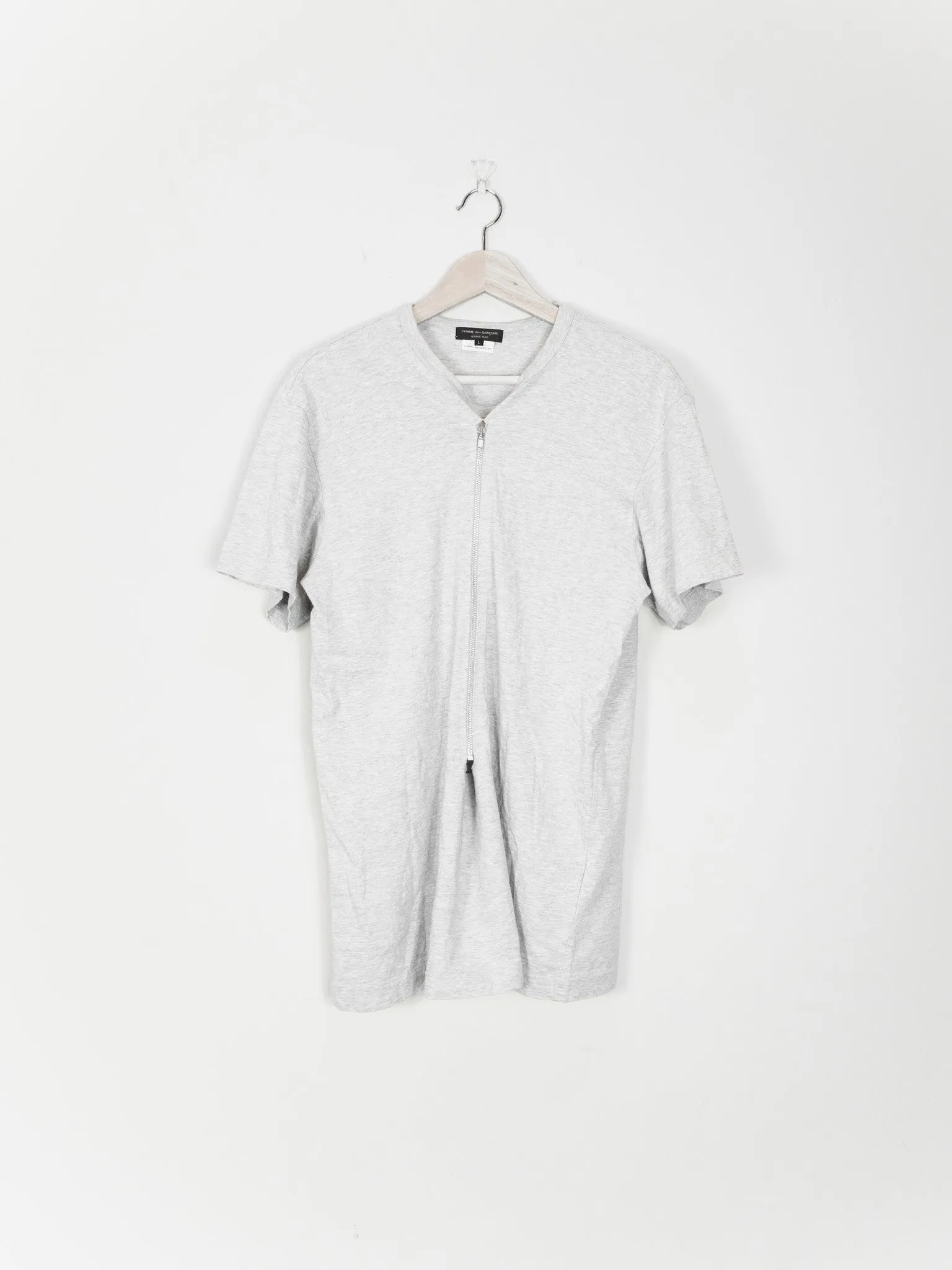 Comme des Garçons Homme Plus Cutout Zipper Tee