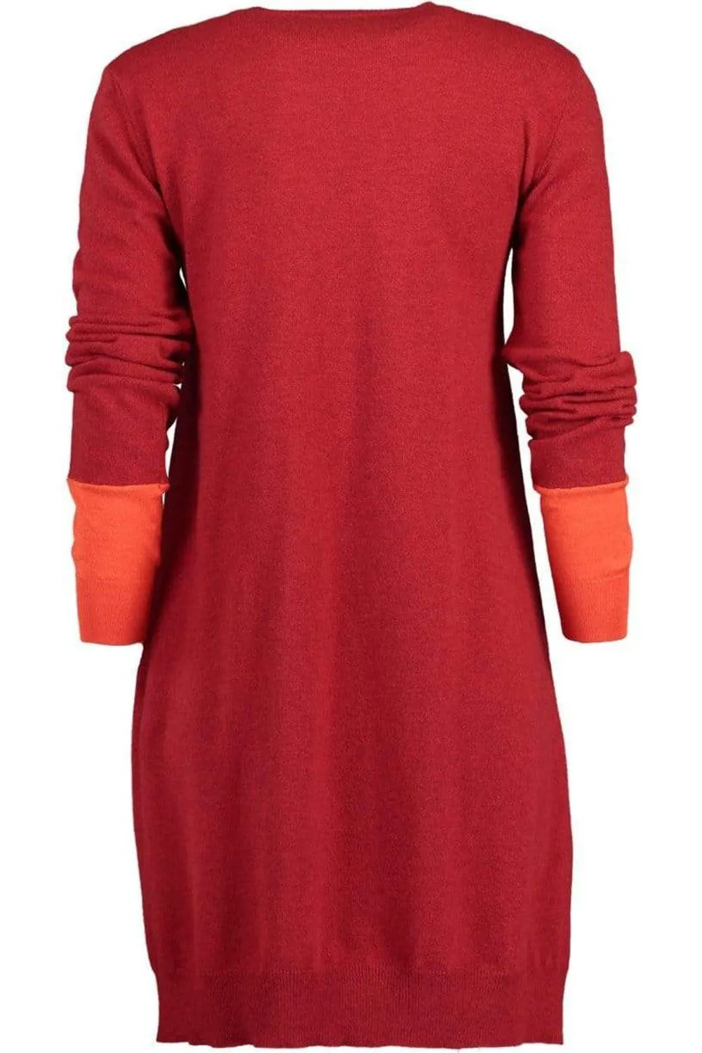 Contrast Panel Knit Dress
