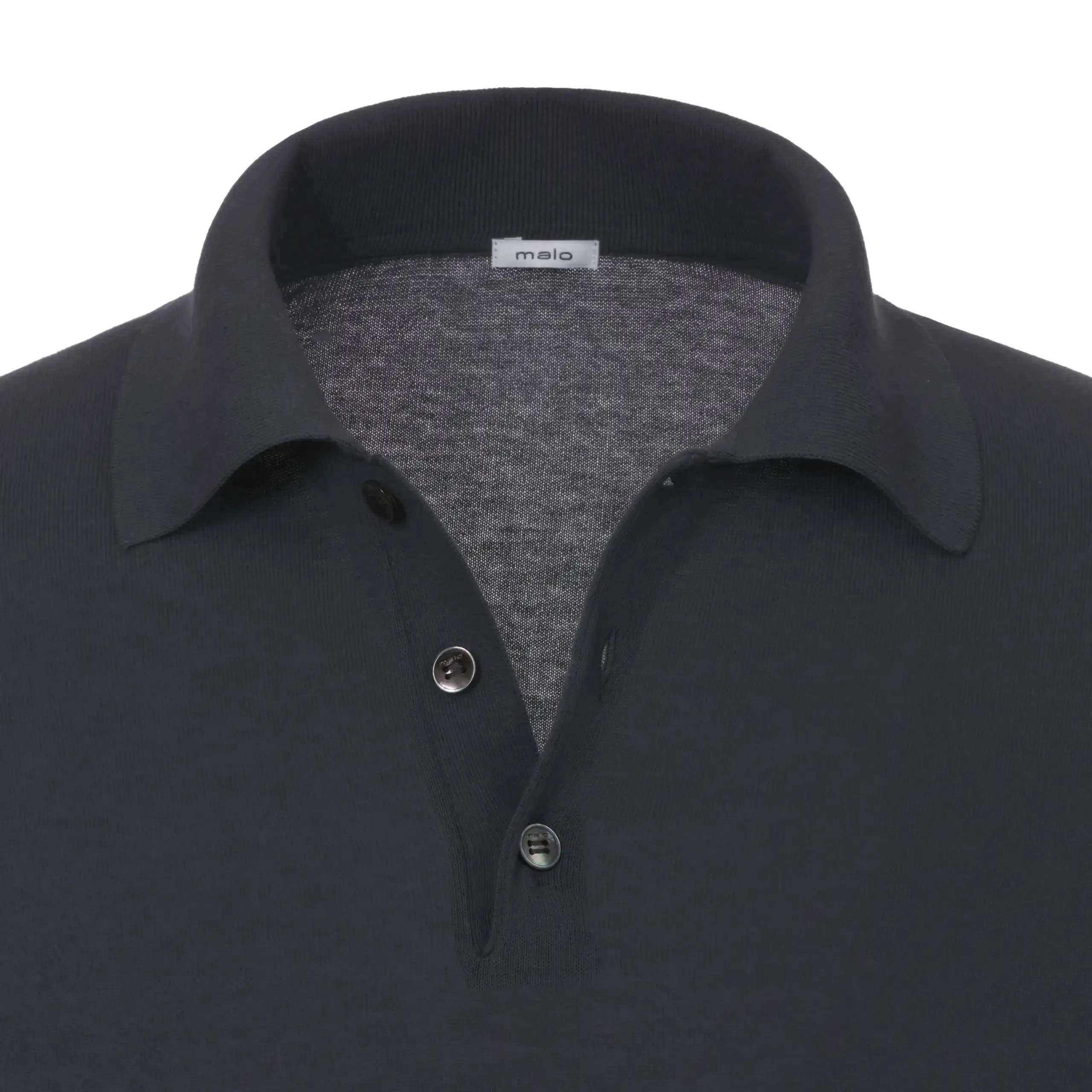 Coton Polo Shirt in Metallic Grey