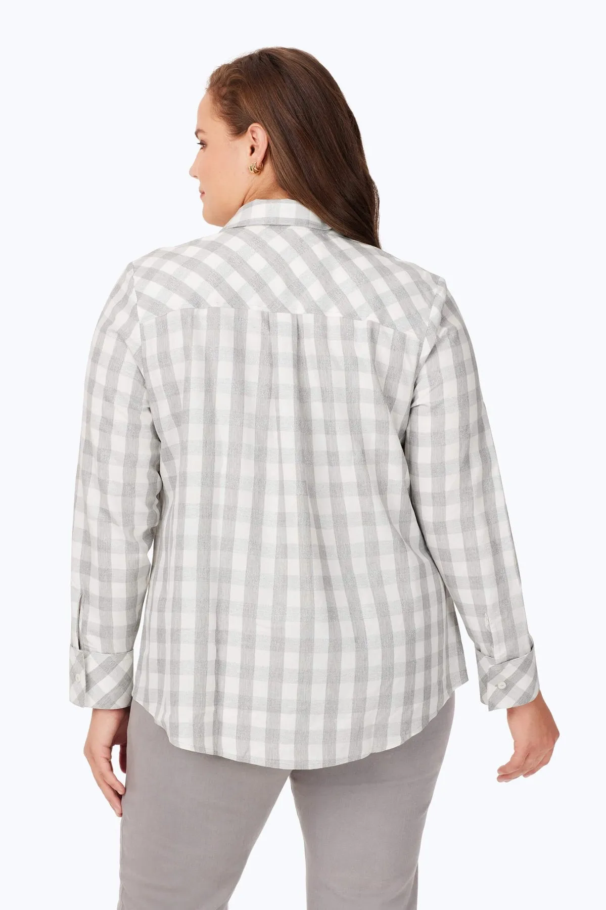 Davis Plus Metallic Buffalo Plaid Shirt