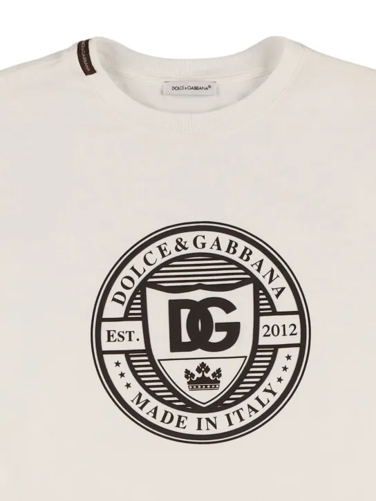 Dolce&amp;Gabbana   Printed cotton jersey t-shirt 