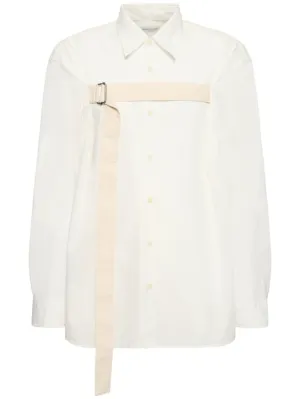 Dries Van Noten   Croom cotton shirt w/ strap 