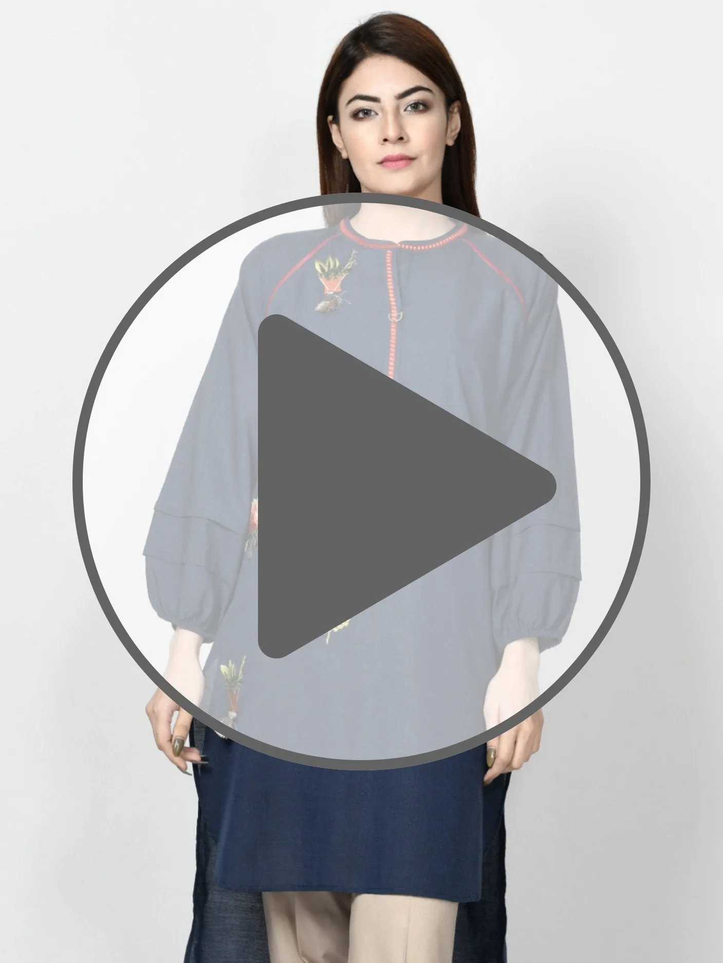 Embroidered Denim Shirt