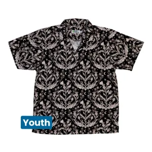 Episodic Thistle Home Black White Youth Hawaiian Shirt