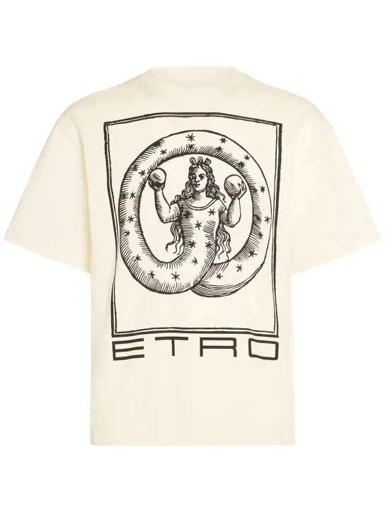 Etro   Logo cotton t-shirt 