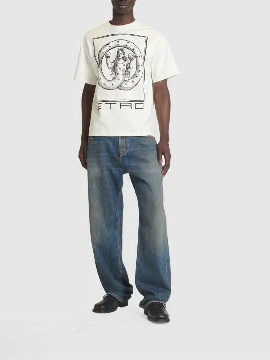 Etro   Logo cotton t-shirt 
