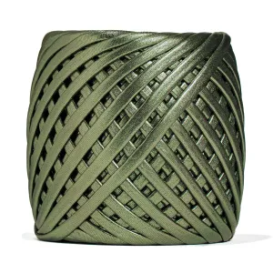 Fabric Yarn Metallic T-Shirt Yarn Moss Green Color