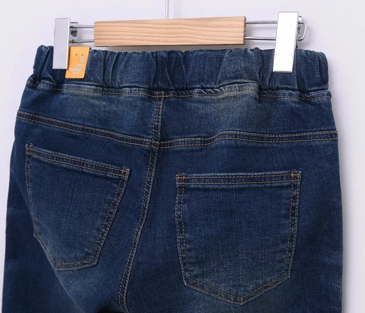 Female Casual High Waist Loose Jeans