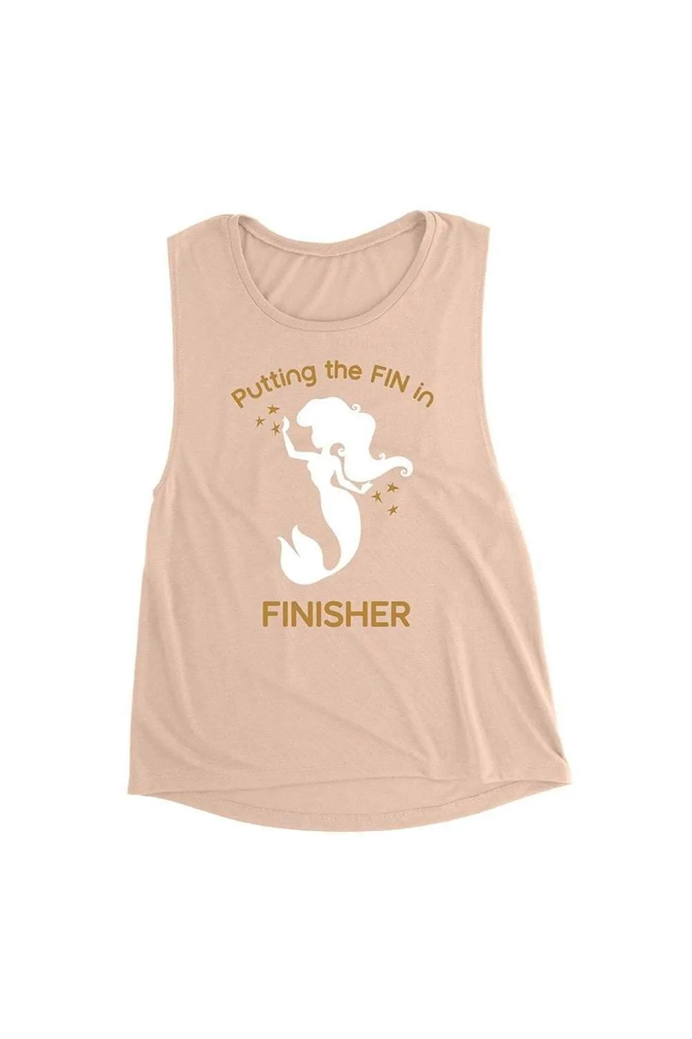 FIN in FINISHER Little Mermaid inspired Muscle Tank