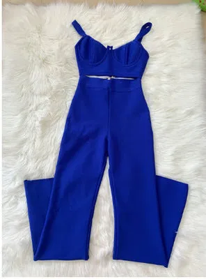 Foreign Sleeveless Top High Waist Pants Outfit