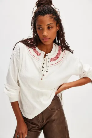 Free People: Holly Henley in Ivory Combo