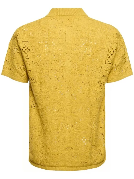 Frescobol Carioca   Raoul cotton crochet s/s shirt 
