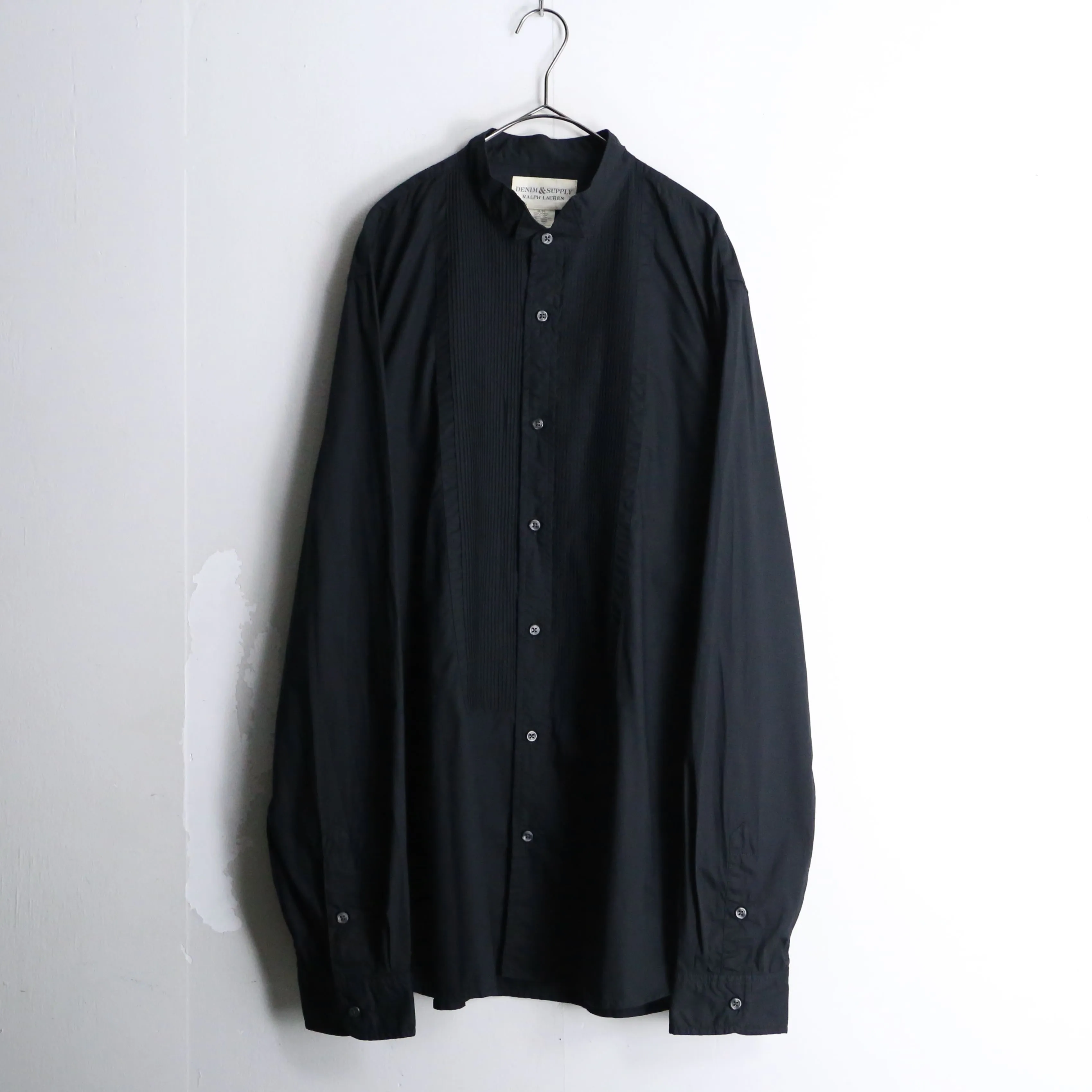 front pleats design dress shirt