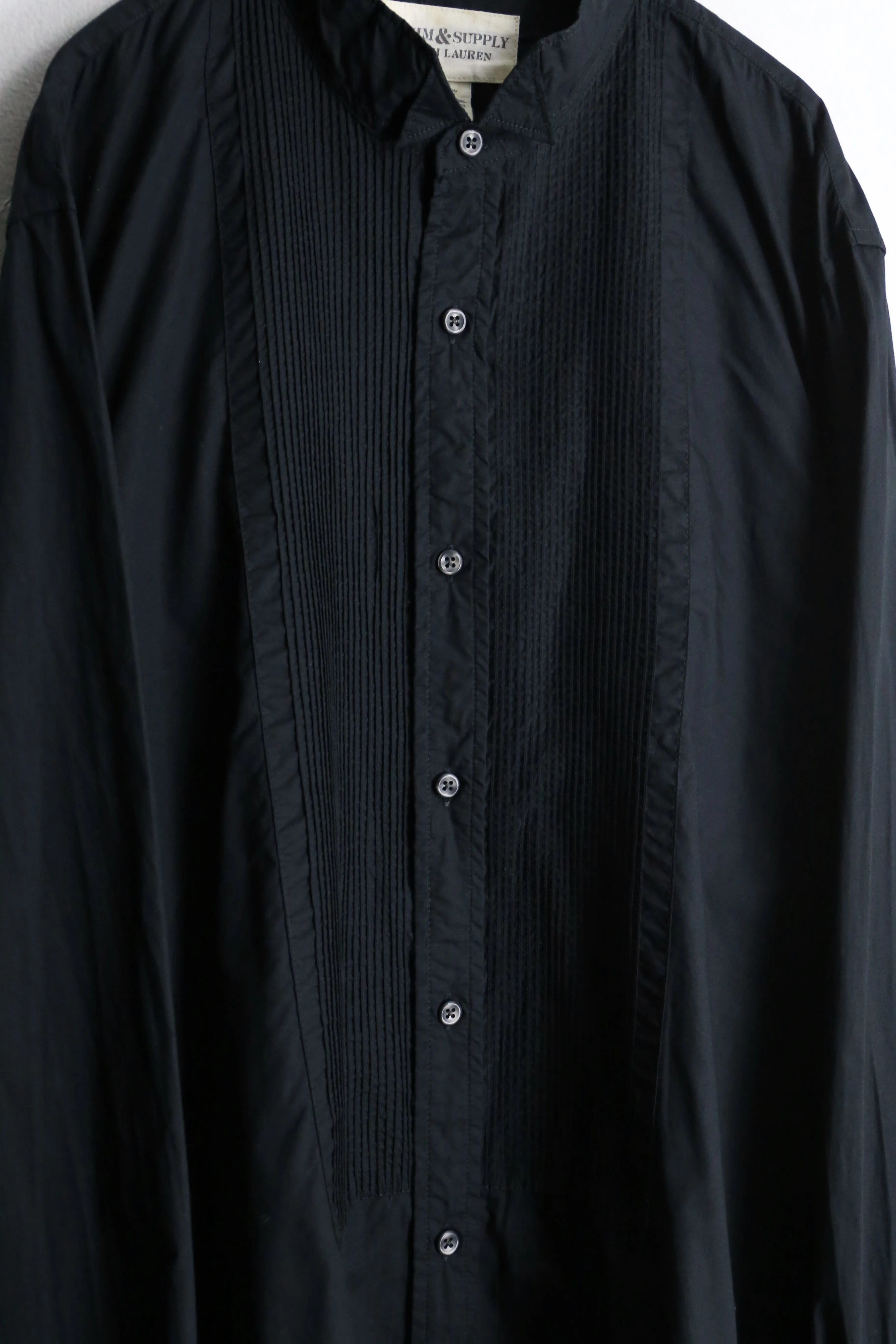 front pleats design dress shirt