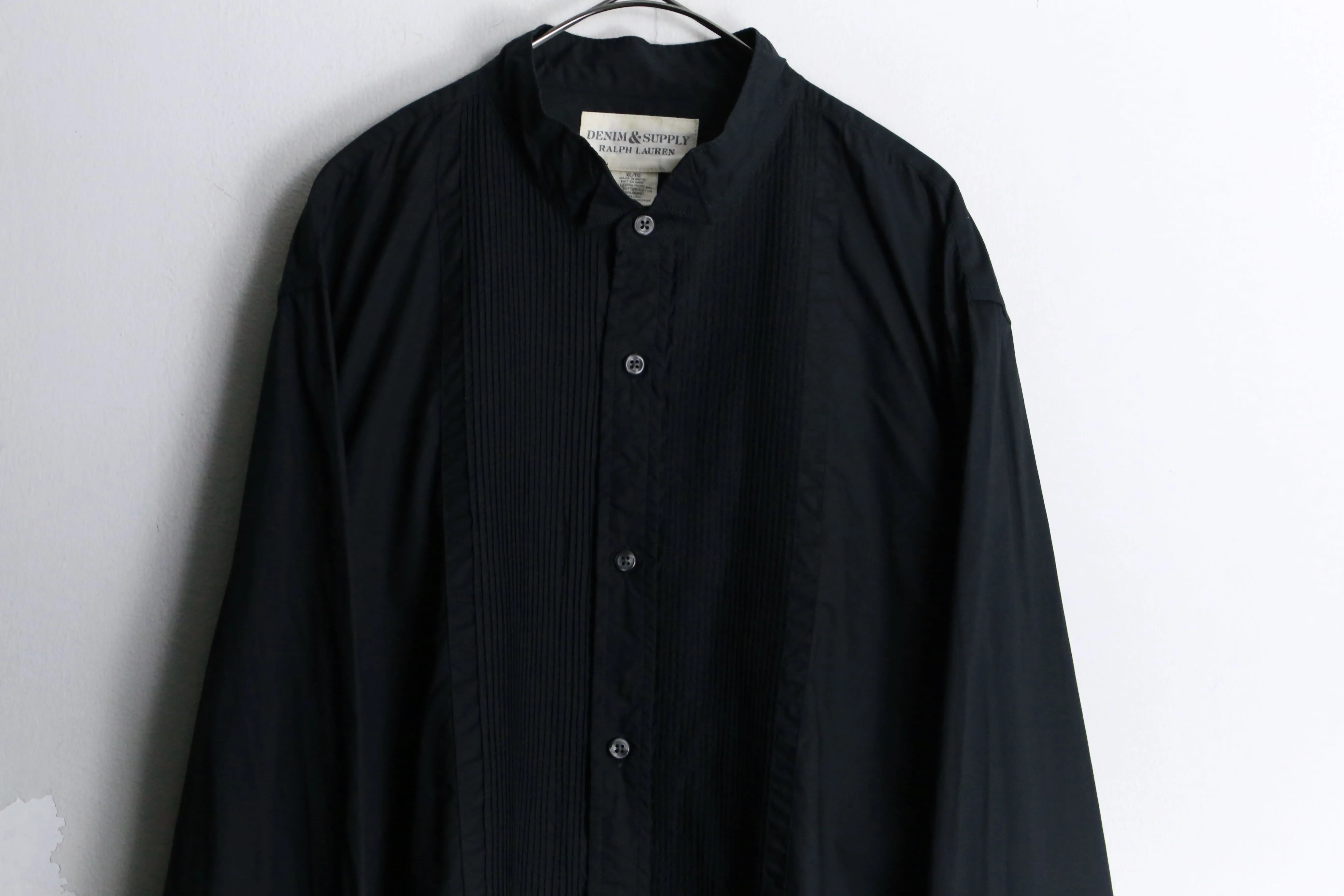 front pleats design dress shirt